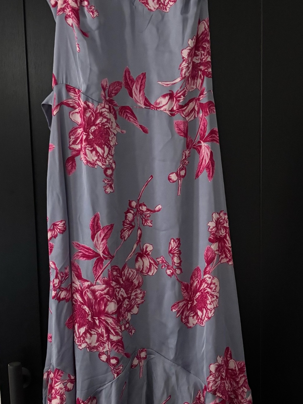 White House Black Market Lavender dress with Pink Floral Print Never Worn